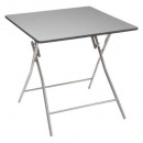 mesa plegable 80x80cm gris, gris