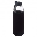 botella de vidrio + neopreno 0,5l, gris oscuro