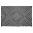 alfombra inca con mechón gr 120x170, gris