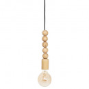 houten hanglamp nino naturel d5, beige