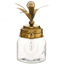 ananas led lamp goud glas h33, transparant