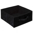 caja de almacenamiento 31x15 terciopelo negro Negr