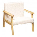 sillón basil crudo, blanco