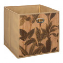 cesta de almacenaje 31x31 bambú estampado
