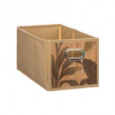 cesta de almacenaje 15x31 bambú estampado