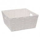 cesta de almacenamiento costa blanca 31x15, blanca