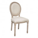 chaise cleon lin, beige