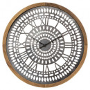 reloj de madera / metal d63 louison, negro