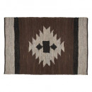 alfombra de cuero salvaje 120x170, marrón