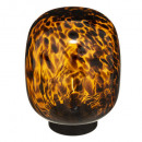 glazen led lamp emil multi h19,8, multicolor