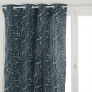 cortina jacqu folha ca 140x260, azul pato