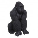 gorila de resina 45,5x40,3x67,8, negro