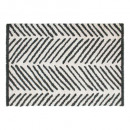 alfombra esp berbere ori 120x170, blanco y negro