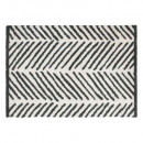 alfombra esp berbere ori 160x230, blanco y negro