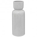jarrón de cerámica reactiva h29, blanco
