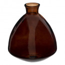 jarrón de vidrio reciclado marrón Candy h19, marró