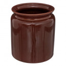 maceta de cerámica react bota bdx h19d17, marrón