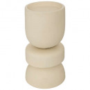 candelabro de cerámica rivi h18, beige