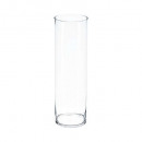 jarrón de cilindro transparente clear h50, transpa