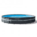 Kit piscina ultra redonda 7,32x1,32, gris oscuro