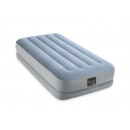 luchtbed comfort fiber elec 1p, lichtblauw