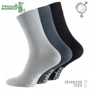 BAMBOO comfort socks in gray tones in a 3-pack