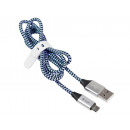 Cable TRACER USB 2.0 AM - micro 1.0 m negro y azul