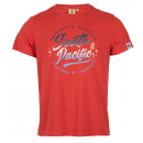 groothandel Kleding & Fashion: Mannen T-Shirt Zuidelijke Stille Oceaan, rood, div