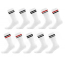 set of 10 socks man, tennis stripes b