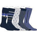set of 5 men's socks, geometric