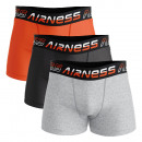 set of 3 men's boxer shorts, work a day orange