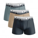 set of 3 men's boxer shorts, two-tone belt