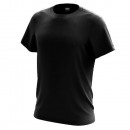 T-Shirt Mann, einfaches Schwarz