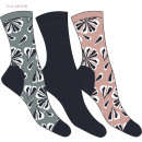 set of 3 women's socks, petal