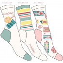 set of 3 women's socks, retro playa