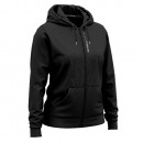 zipped hooded hoody? woman, dark gray emy