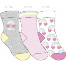 set of 3 baby socks, happy rainbow
