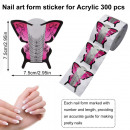 Nagelkunstvorm sticker voor acryl 300 stuks