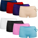 Ladies Cotton Boxer Shorts with Bow Tie 8012
