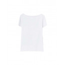 Ladies Cotton T-Shirt Short Sleeve White TSK-1005-