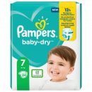 mayorista Salud y Cosmetica: Pampers baby dry ez talla 7 xl 15+kg, pack de 24