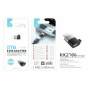 wholesale Car accessories: Adapter Otg Lightning To Micro Black
