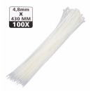 Cable ties 4.8 x 430 mm 100 pieces white