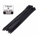 Cable ties 7.8 x 450 mm 50 pieces black