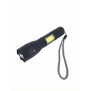 Torch tactical 5W LED + 3W COB 2-in-1 rechargeable
