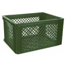 Bicycle crate plastic 40 x 30 x 22 cm green