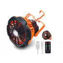 Fan with LED light 2-in-1 rechargeable
