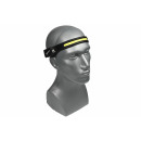 Headlamp silicone 3W LED + COB rechargeable +PIR
