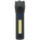 Torch tactical LED + COB rechargeable 116 mm
