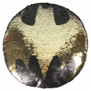 Batman átfordítható flitteres formapárna 30 cm